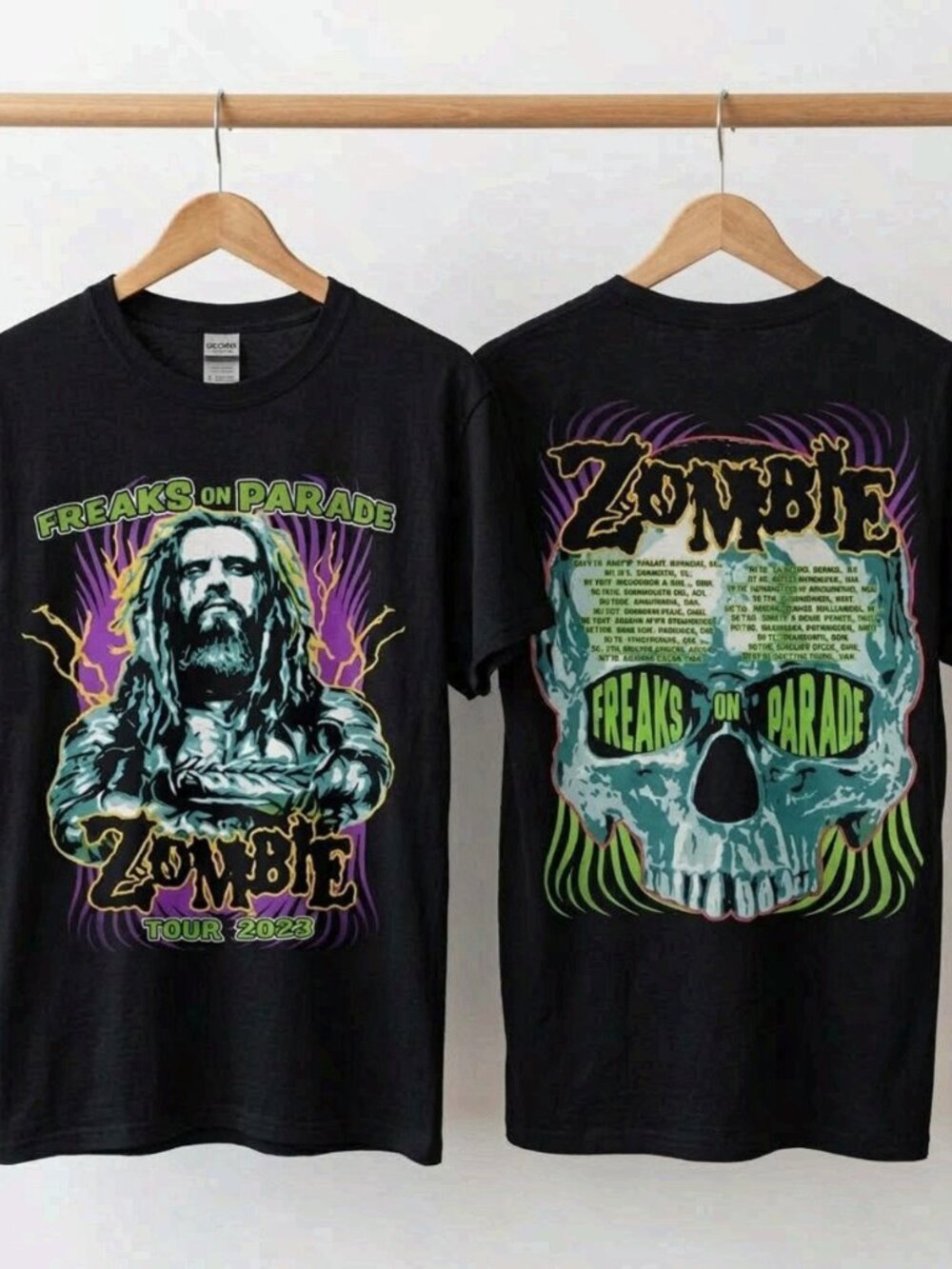 Rob Zombie 2026 North American Tour Freaks On Parade Merch reprint T-Shirt